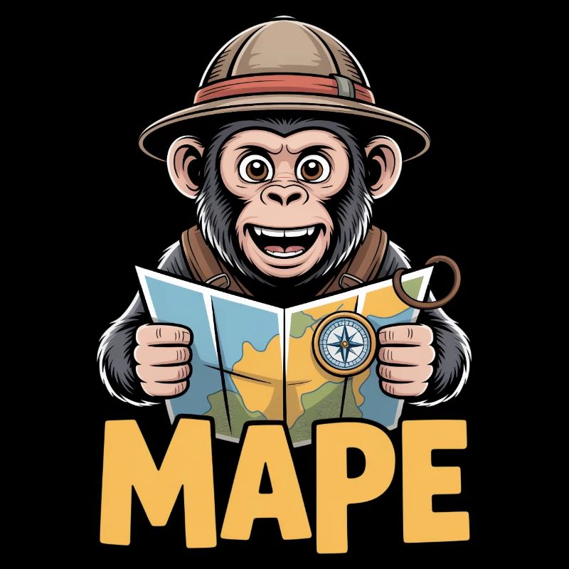 MAPE Adventure Monkey Map Compass Explorer