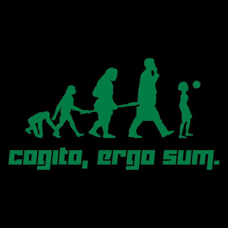 Cogito, ergo sum. (Vector)