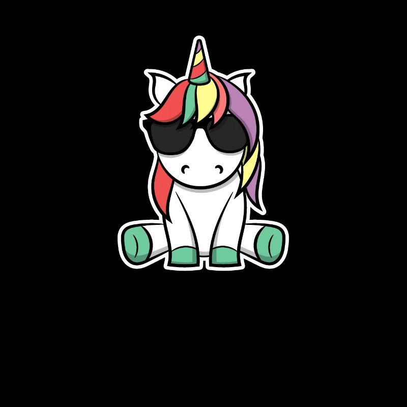 Pony Einhorn Retro Geschenkidee Witzig Sommer Süß