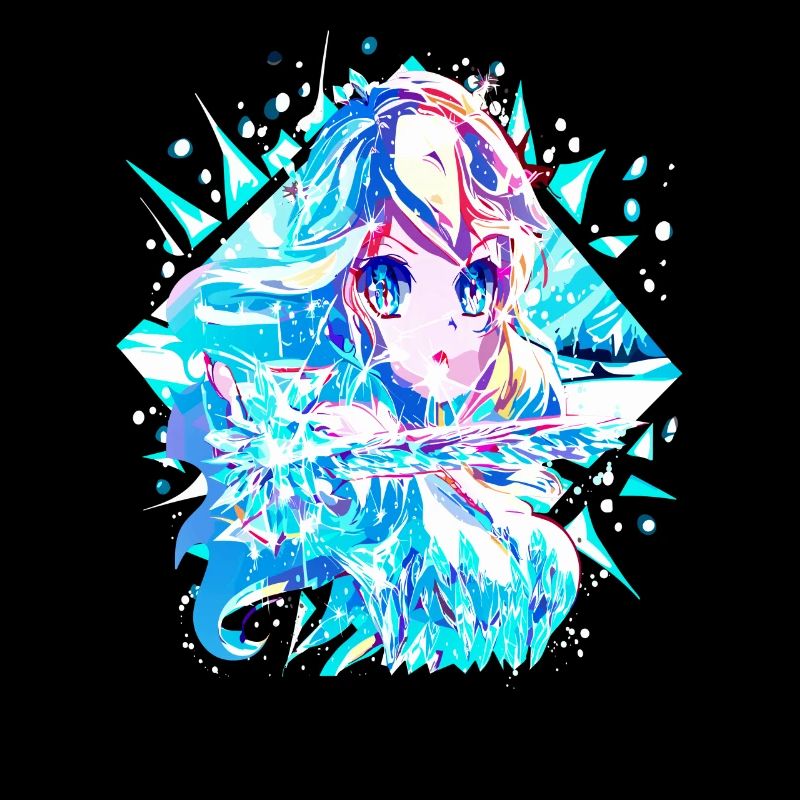 Anime Reine des neiges Princesse des glaces