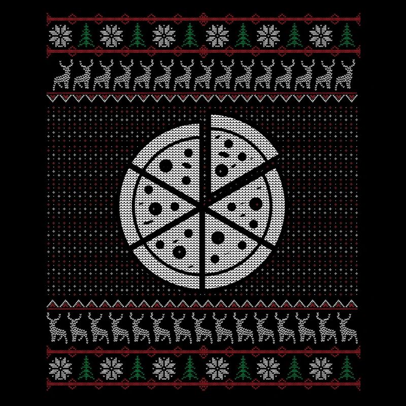 Pizza laid cadeau de Noël Pull
