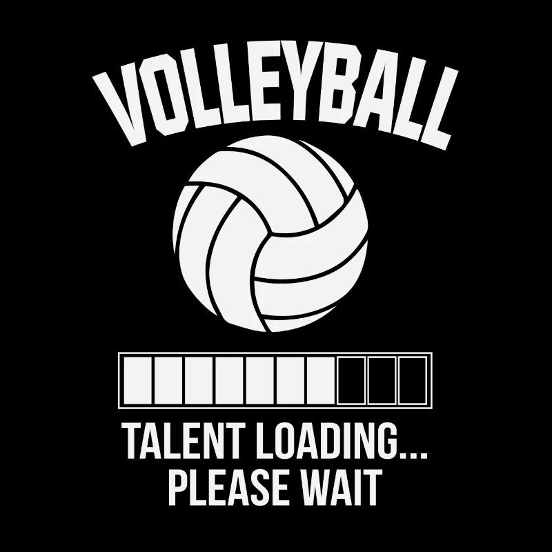 Volleyball Talent loading Bitte Warten Geschenk