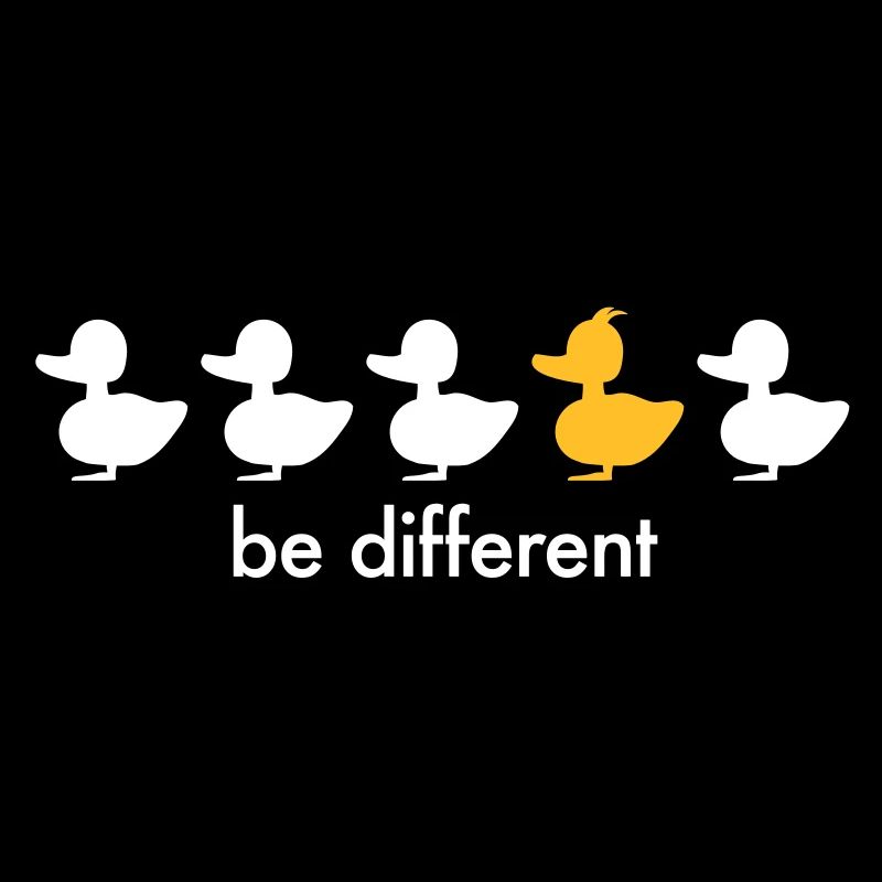 be different Ente Entchen Irokese Schnabel Punk