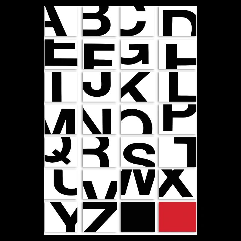 Modern Alphabet – Typography Art