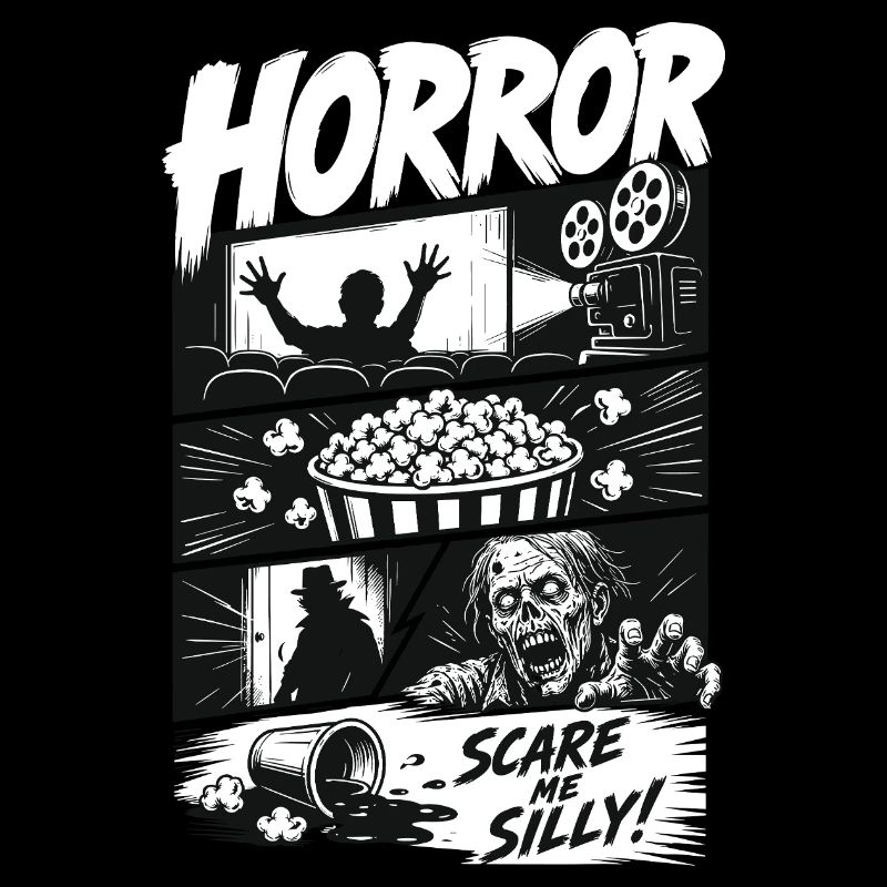 Horror Popcorn Comic Style