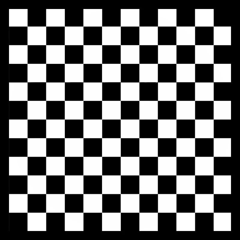 Black and White Chess Square
