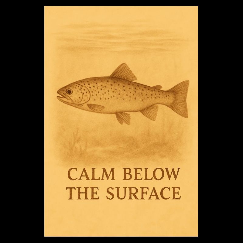 Calm Below the Surface Trout Print