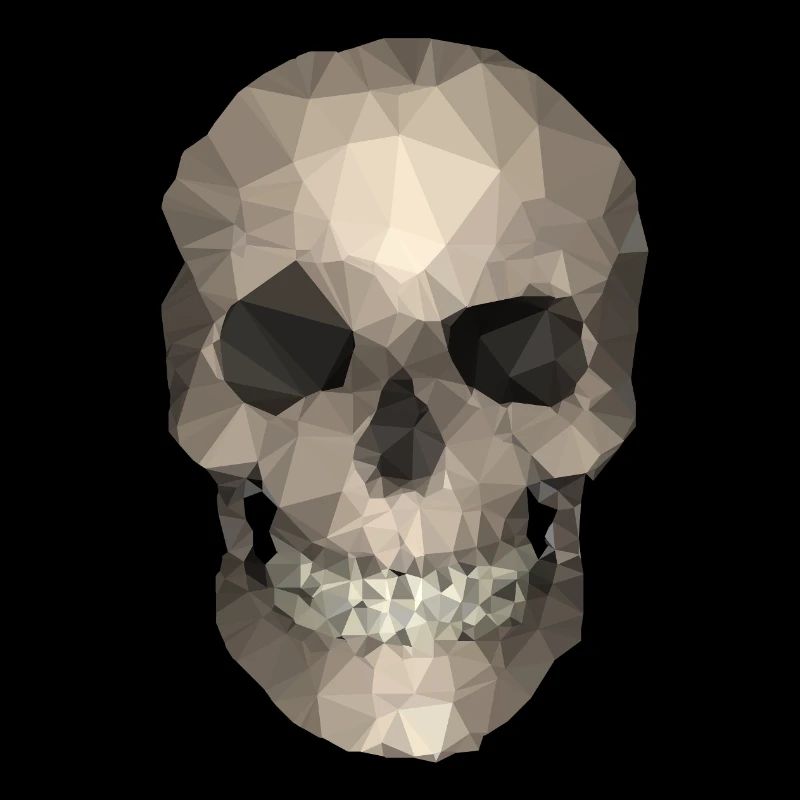 Polygon Geometric Skull - Modern Low Poly