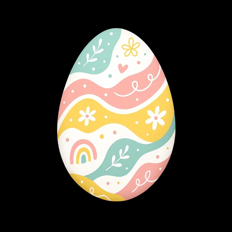 Pastel Easter Egg Pattern
