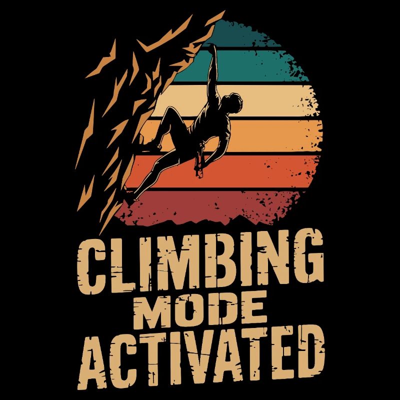  Climbing Mode Activated Klettern Boulder Retro
