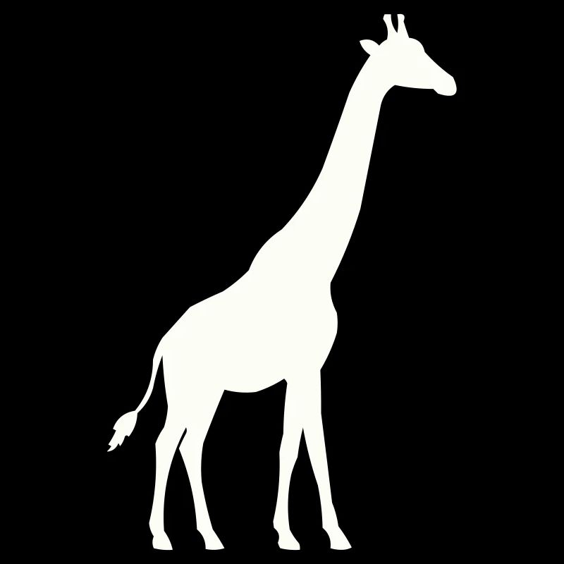 Silhouette de girafe