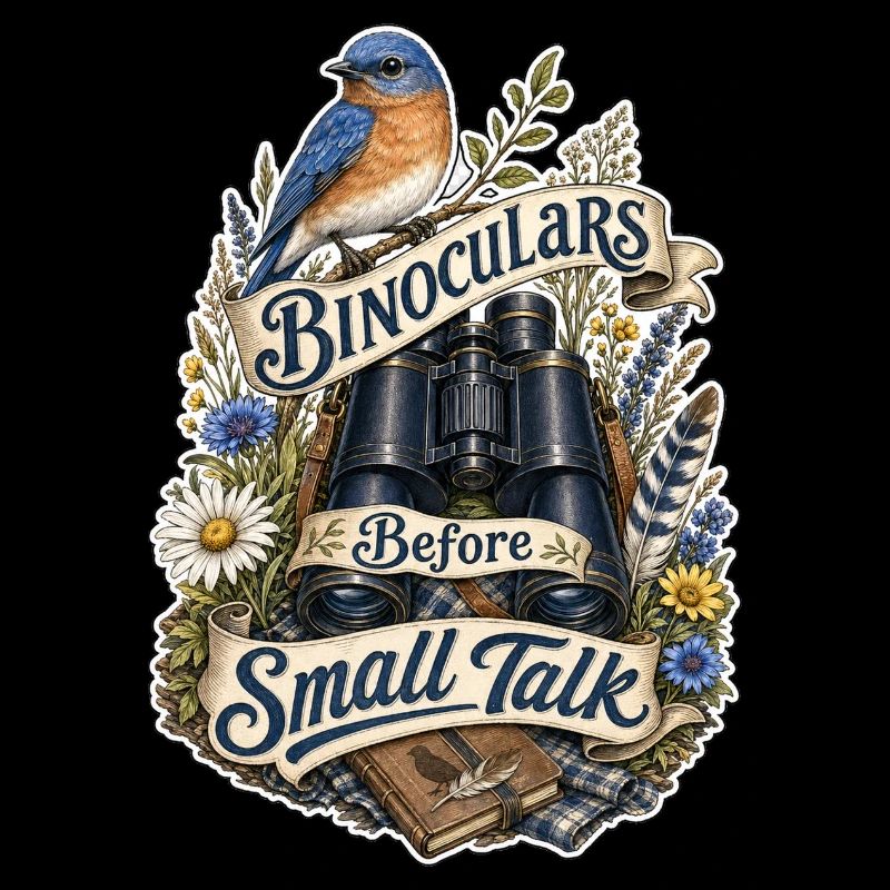 Binoculars Before Small Talk Clouds
