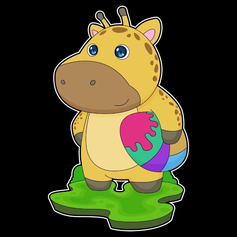 Giraffe Easter Easter Egg
