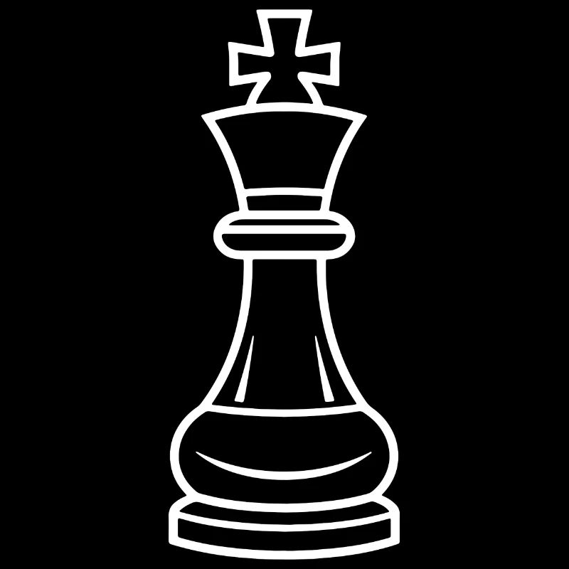 Pièce d’échecs dessin au trait