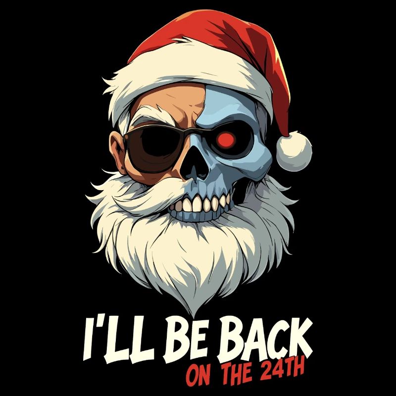 Terminator Santa be back presents