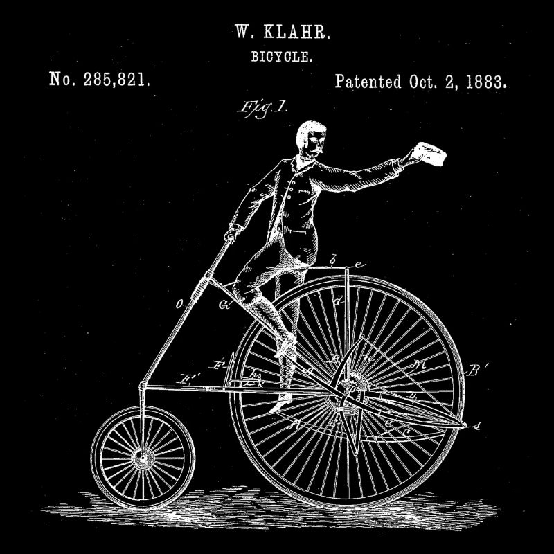 Vintage Bicycle Old School Minimalist Gift