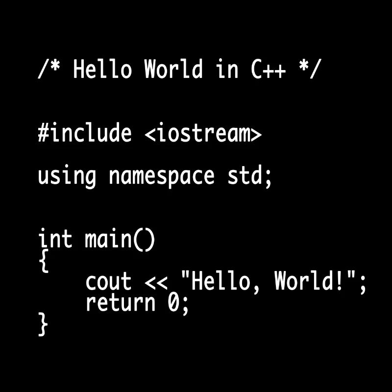 Hello World C ++ Programmer Nerd Shirt