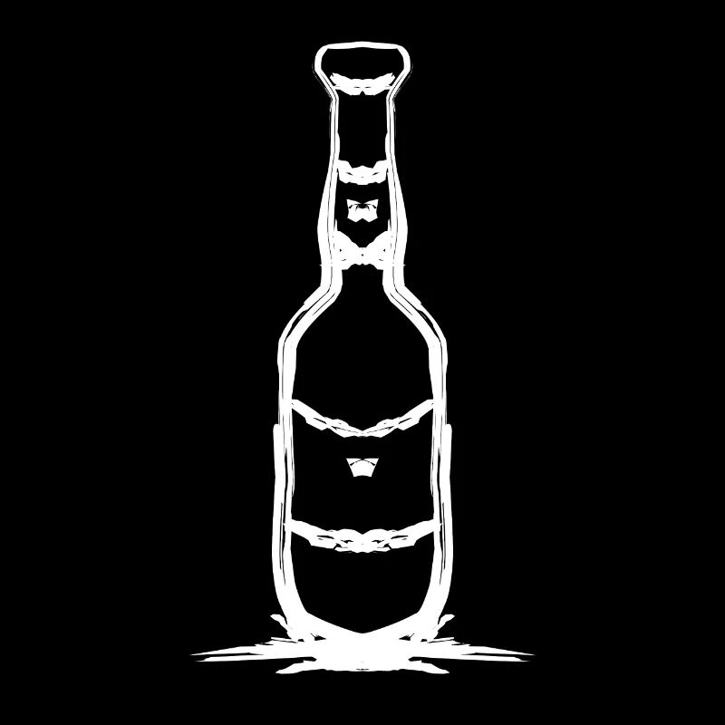 Conception de bouteille simple en blanc