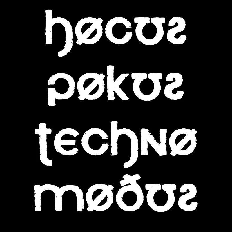 Hocus Pocus Techno Modus Font