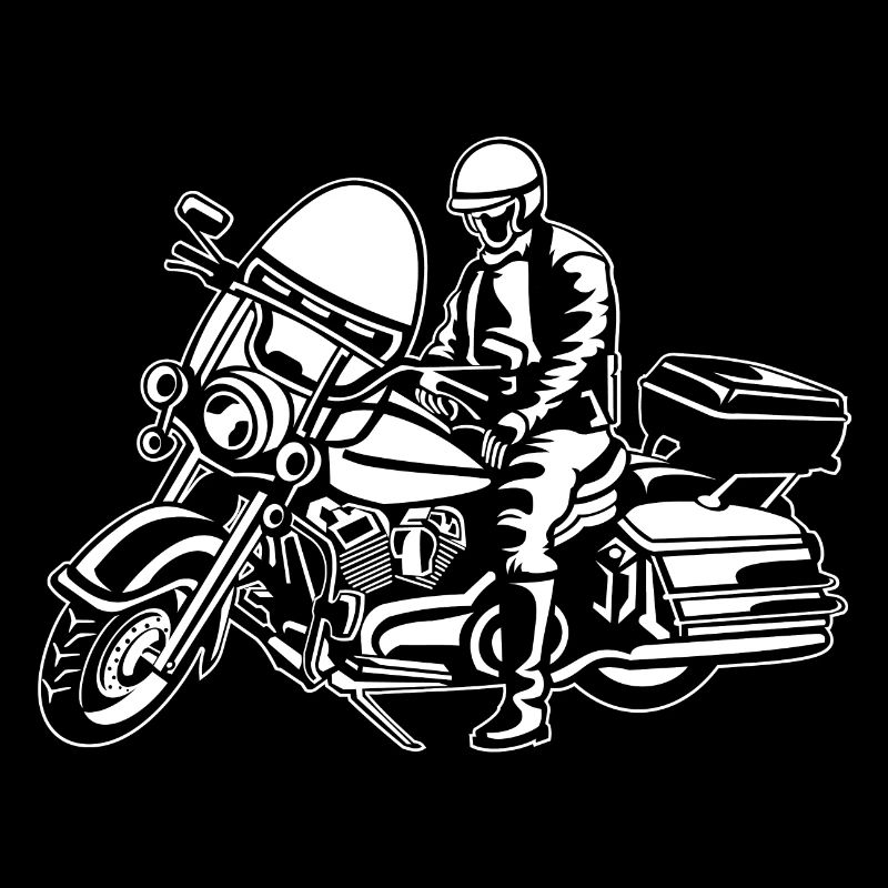 Chopper / Motorcycle 05_wei ß