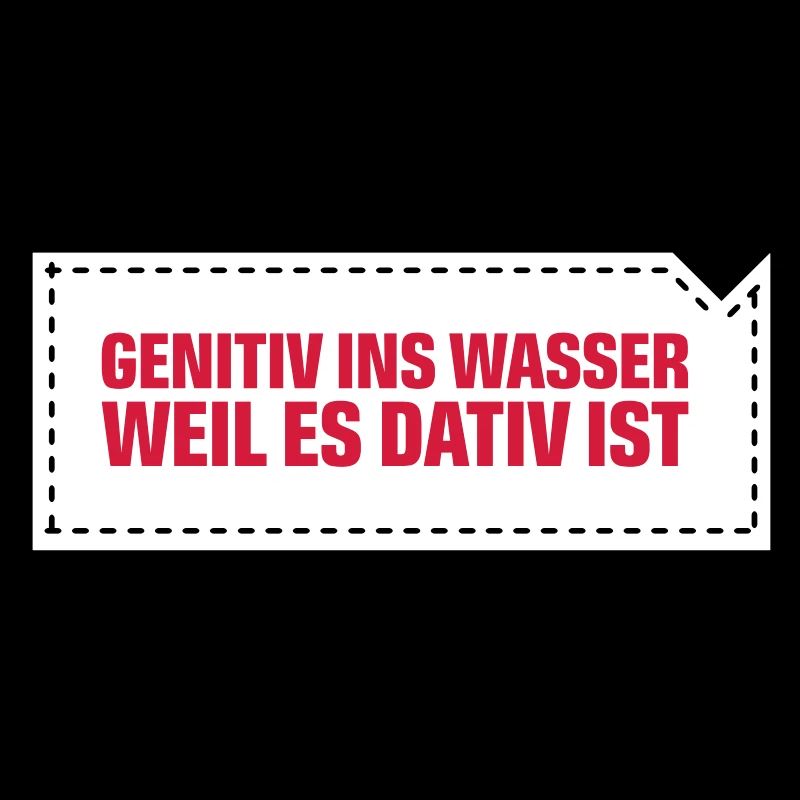 Génitif dans l'eau parce qu'il est datif