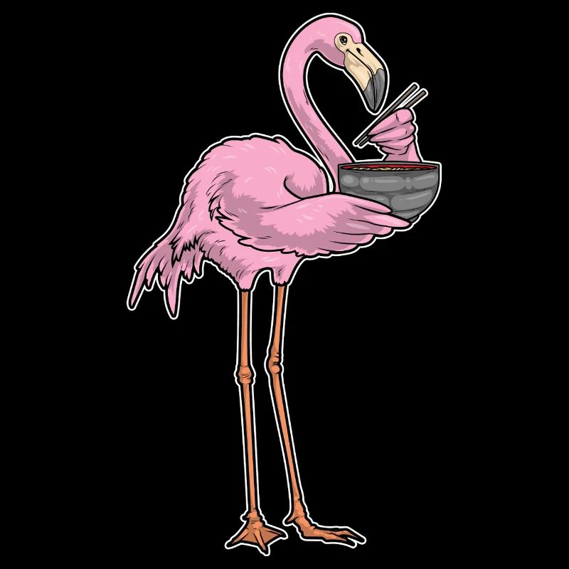 Flamingo Koch Ramen Kochen