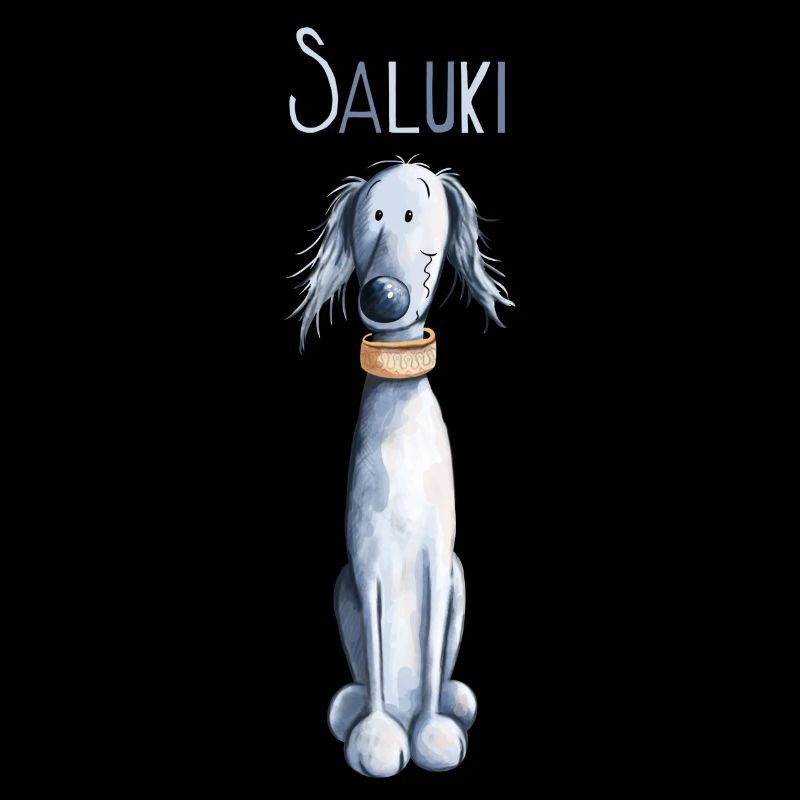 Da sitzt ein Saluki