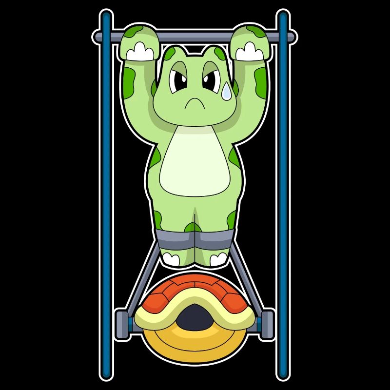 Turtle Bodybuilder Pull-ups Bodybuilding