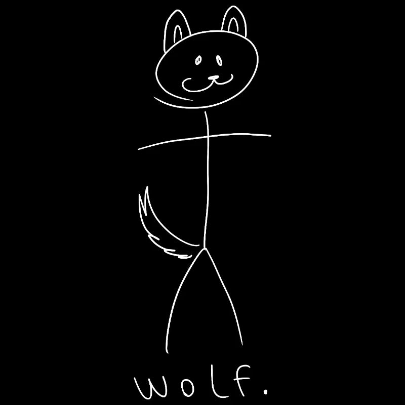 wilk. (białe linie) (przez Leni Riosa)