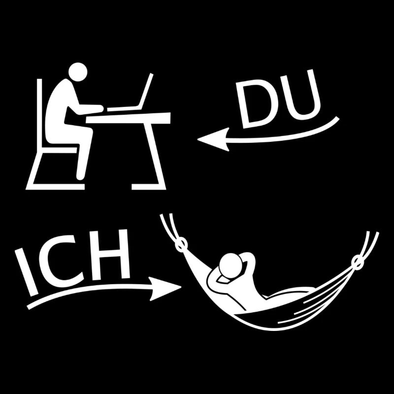 Vous et moi: hamac prend ses fonctions (blanc)