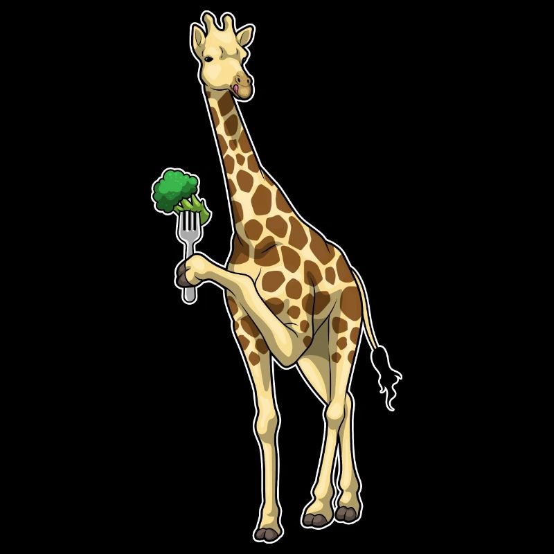 Giraffe Broccoli Vegetables