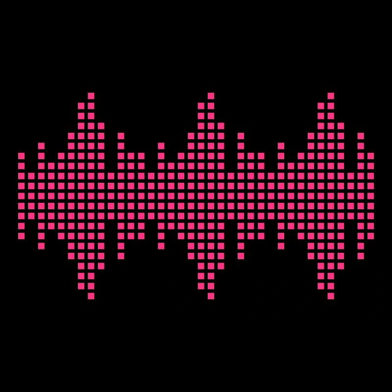 digital waveform frequency grid matrix music