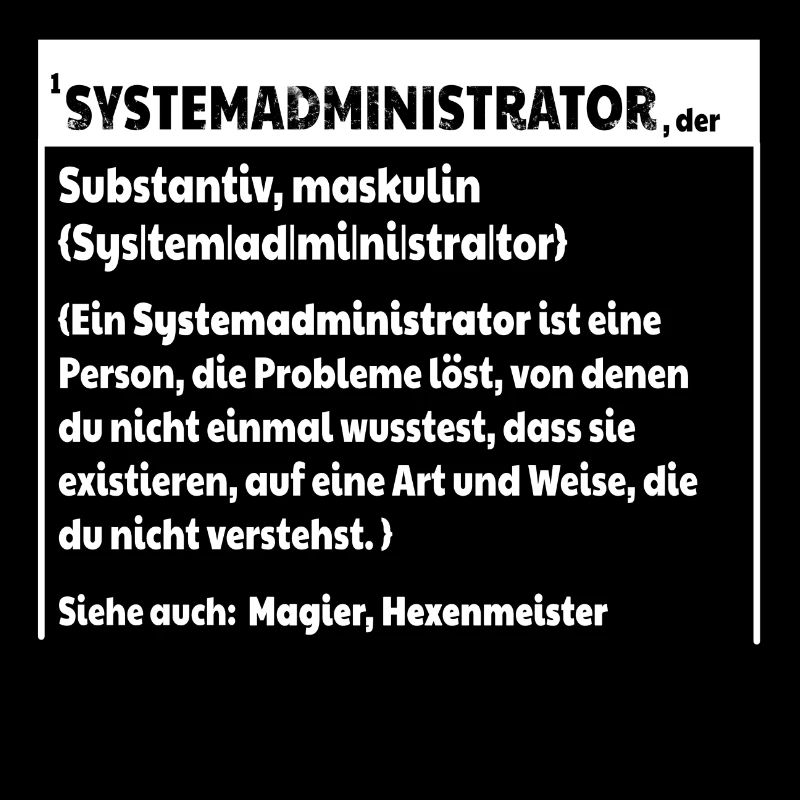Systemadmin Definition