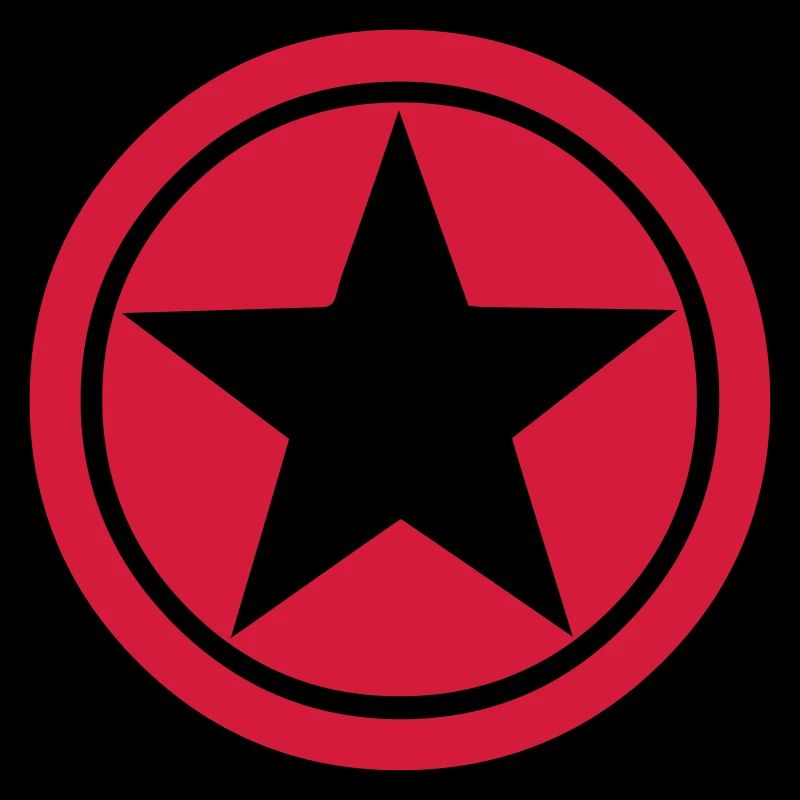 simbolo della stella del cerchio della stella del cerchio della stella