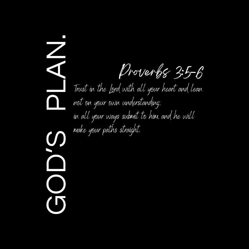 Gottes Plan - Sprüche 3:5-6 Christlicher Plan