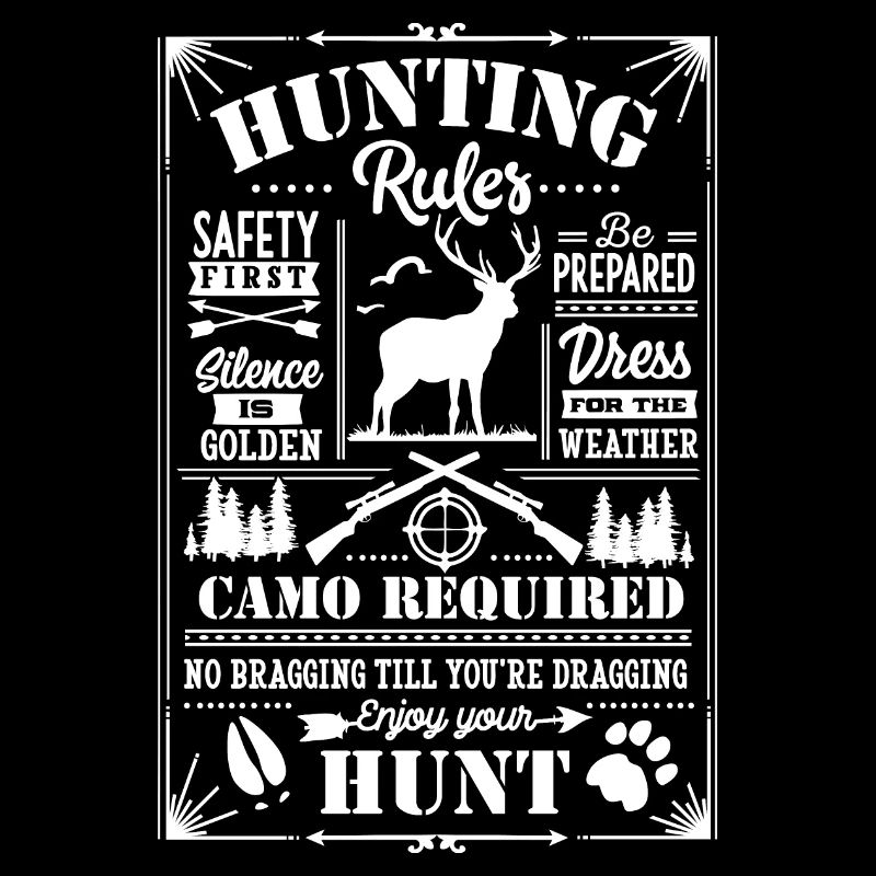 Hunting rules white