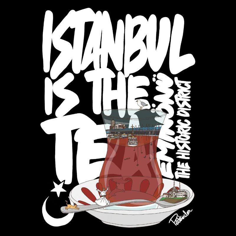 Turkish TeacupAnimated Vintage Scene