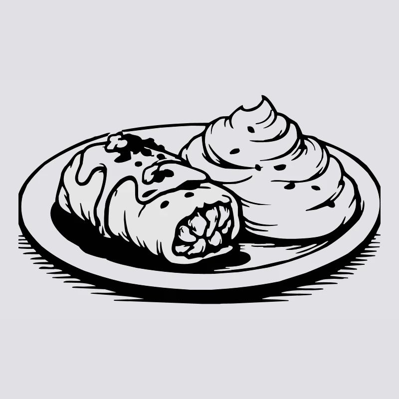 Golubzi cabbage wrap with mashed potatoes