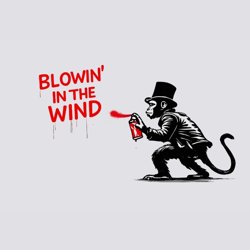 Windspray-Affe Graffiti