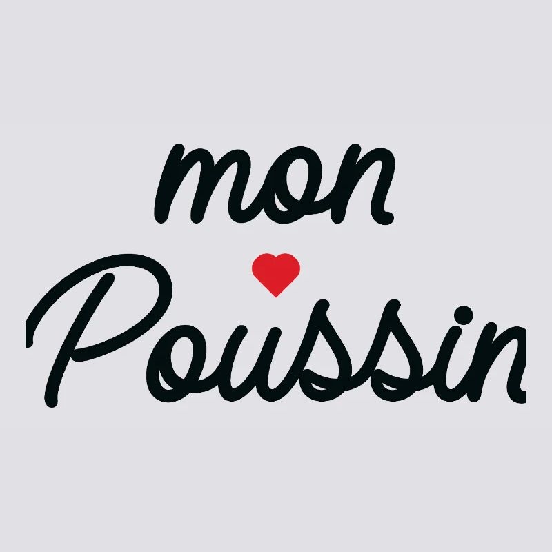 Mon Coeur Coussin Script