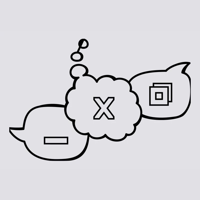 Computer speech bubbles