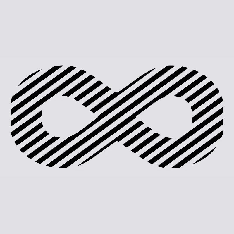 Infinity sign - pattern stripes