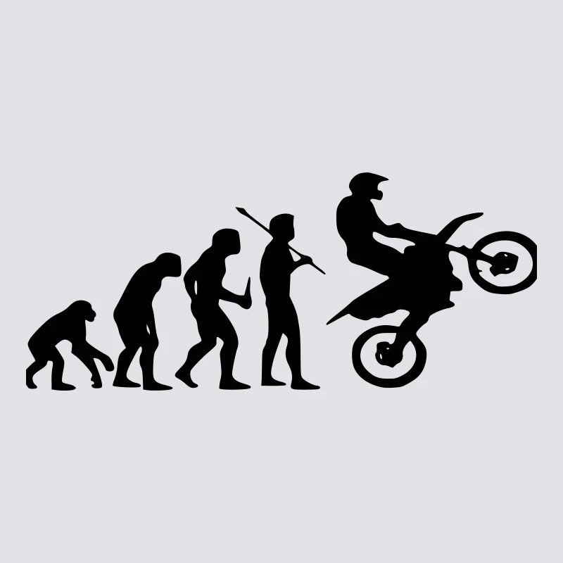 Evolution Affe zu Motocross