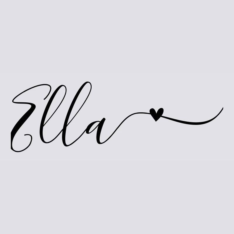 Ella Surname First Name Decorative