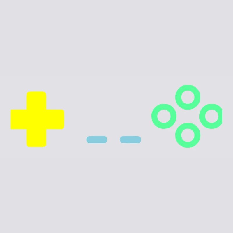 Gaming Controller Buttons Retro Vektor
