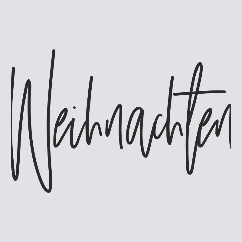 Weihnachten Script Handlettering