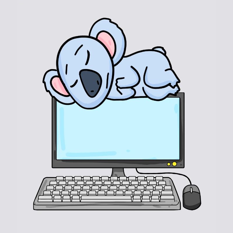Koala Computer Nerd Programmer Gift