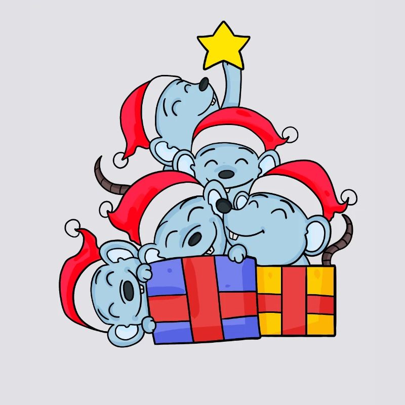 Mouse Tree Christmas Christmas Tree