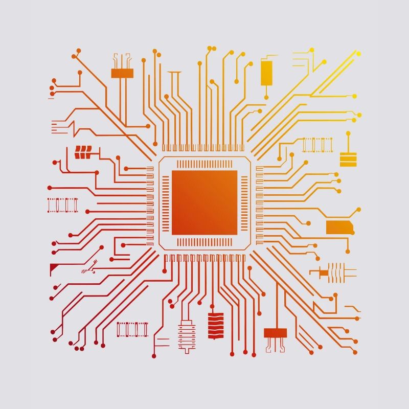 Tech Computer Motherboard Abstract Microchip
