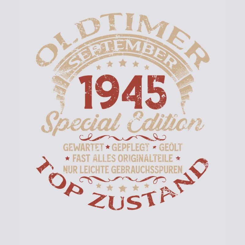 80. Geburtstag Geschenk Oldtimer September 1945